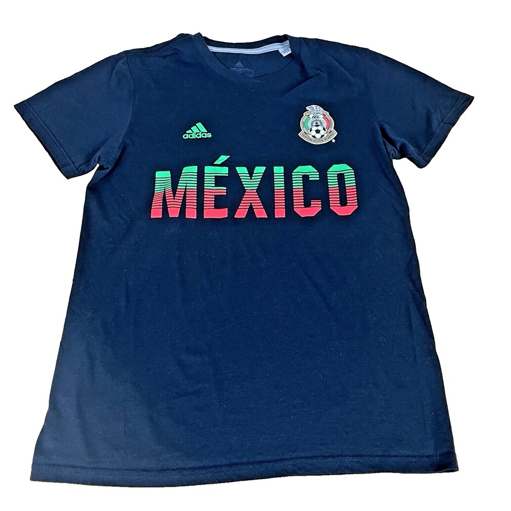Adidas Mexico National‎ Team Soccer T-Shirt Mens Small Black Climalite ATACAGL